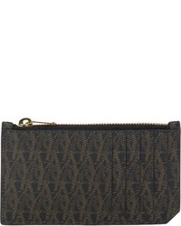 Pochette imprimée marron foncé