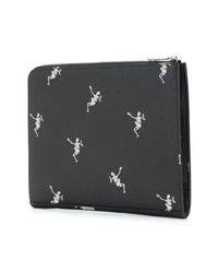 Pochette imprimée noire Alexander McQueen