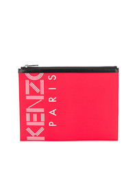 Pochette imprimée rouge Kenzo