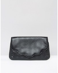 Pochette imprimée serpent noire Asos