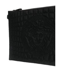 Pochette matelassée noire Versace