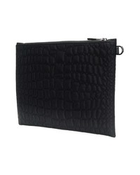 Pochette matelassée noire Versace