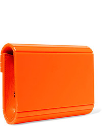 Pochette orange Jimmy Choo