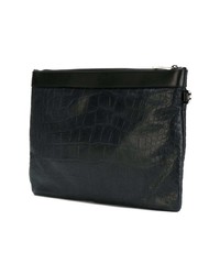 Pochette ornée bleu marine Jimmy Choo