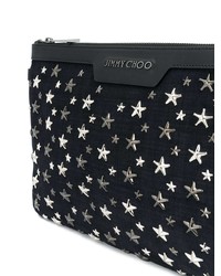 Pochette ornée noire Jimmy Choo