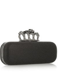 Pochette ornée noire Alexander McQueen