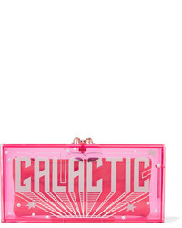 Pochette ornée rose Charlotte Olympia