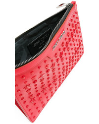 Pochette rouge Jimmy Choo