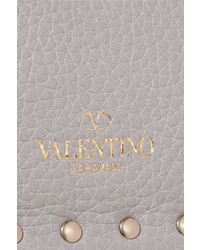 Pochette texturée grise Valentino