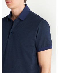 Polo à fleurs bleu marine Etro