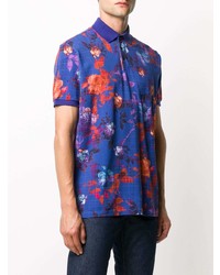 Polo à fleurs bleu Etro