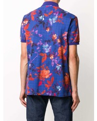 Polo à fleurs bleu Etro