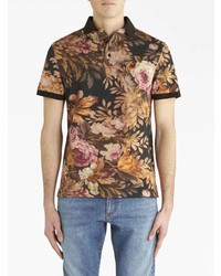 Polo à fleurs noir Etro