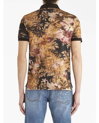 Polo à fleurs noir Etro