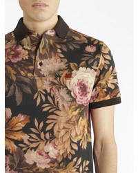 Polo à fleurs noir Etro