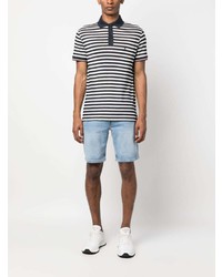 Polo à rayures horizontales blanc Tommy Hilfiger