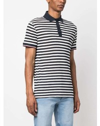 Polo à rayures horizontales blanc Tommy Hilfiger