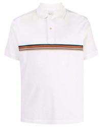 Polo à rayures horizontales blanc PS Paul Smith