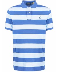 Polo à rayures horizontales bleu clair Polo Ralph Lauren