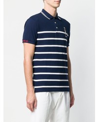 Polo à rayures horizontales bleu marine et blanc Polo Ralph Lauren