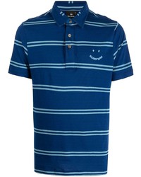 Polo à rayures horizontales bleu marine PS Paul Smith