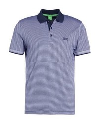 Polo à rayures horizontales bleu Hugo Boss