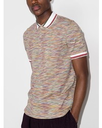 Polo à rayures horizontales multicolore Missoni