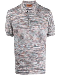 Polo à rayures horizontales multicolore Missoni