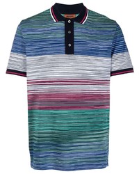 Polo à rayures horizontales multicolore Missoni