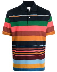 Polo à rayures horizontales multicolore Paul Smith