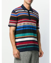 Polo à rayures horizontales multicolore Missoni