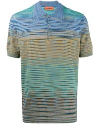 Polo à rayures horizontales multicolore Missoni