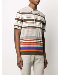 Polo à rayures horizontales multicolore Missoni