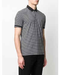 Polo à rayures horizontales noir et blanc Calvin Klein