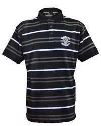Polo à rayures horizontales noir Guinness Official Merchandise