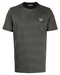 Polo à rayures horizontales olive Fred Perry