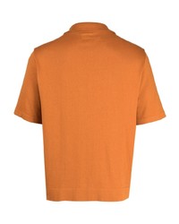 Polo à rayures horizontales orange SASQUATCHfabrix.