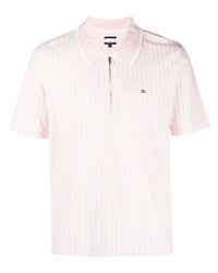 Polo à rayures horizontales rose Tommy Jeans