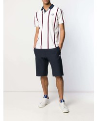 Polo à rayures verticales blanc Sergio Tacchini