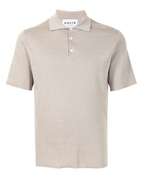 Polo beige Solid Homme