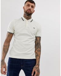 Polo blanc et noir Fred Perry