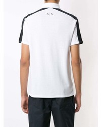 Polo blanc et noir Armani Exchange