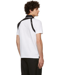 Polo blanc et noir Alexander McQueen