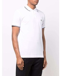 Polo blanc Moncler