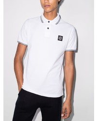 Polo blanc Stone Island