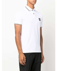 Polo blanc Stone Island