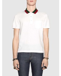 Polo blanc Gucci