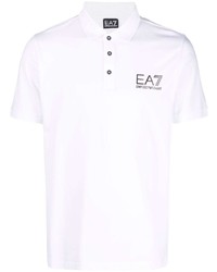 Polo blanc Ea7 Emporio Armani