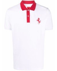 Polo blanc Ferrari