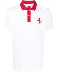 Polo blanc Ferrari